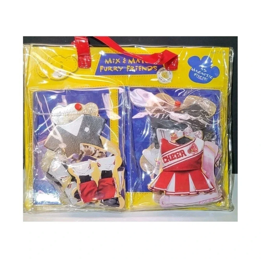 Build-A-Bear Worksheet Mix & Match Furry Friends Magnetic Fashion Toy W/Storage